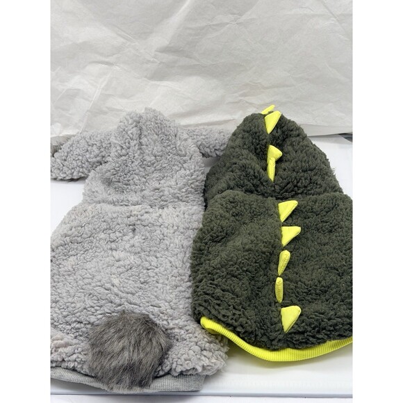 Pair Of New Top Paw Dog Sherpa Fleece Coats DINO & BUNNY Styles Soft Size Small - Picture 3 of 8